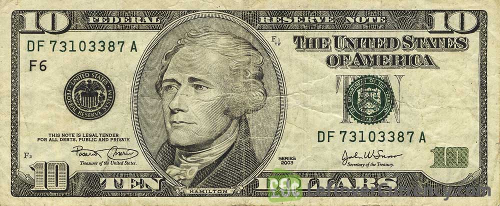 10 dollar banknote